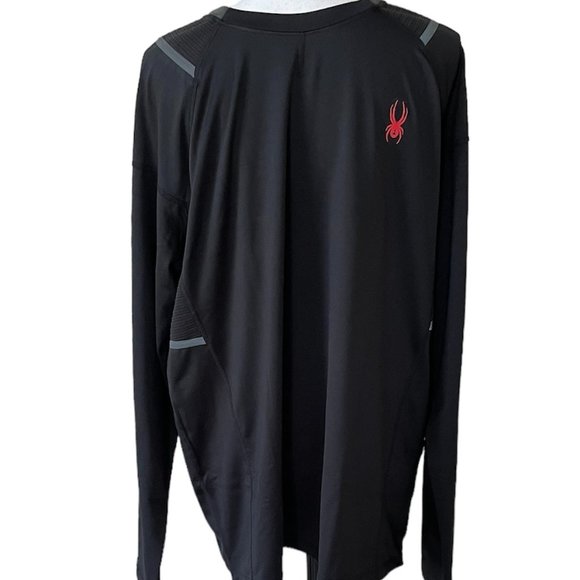 Men's Full Sleeve Tee, Spyder, L, Black, NWT - Picture 2 of 7